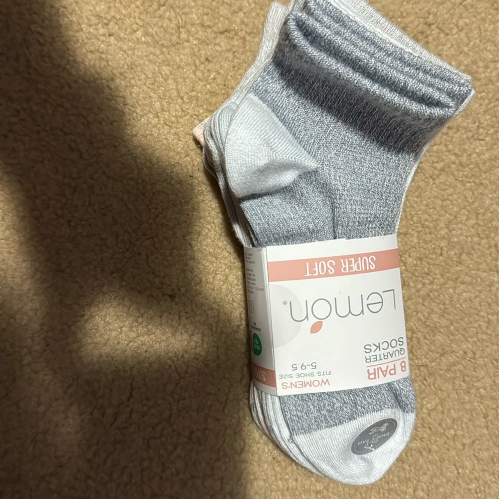 Super Soft 8 pair quarter socks